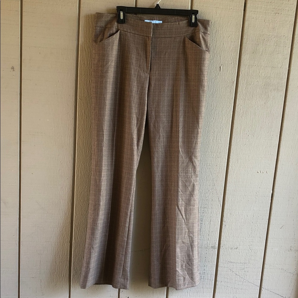ANTONIO MELANI Brown Glen Plaid Women's Blazer & Pants Set - Picture 9 of 16